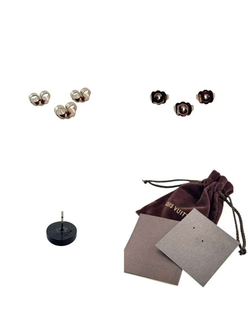 Louis Vuitton Boucle Doreille Pus Sylvania Tiger Wood Earrings